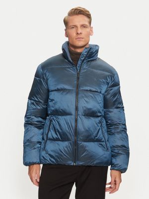 Parka Two Tone Puffer Azul Calvin Klein