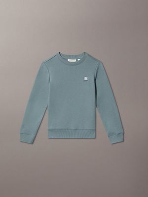 Polerón Niño Mono Mini Badge Verde Calvin Klein