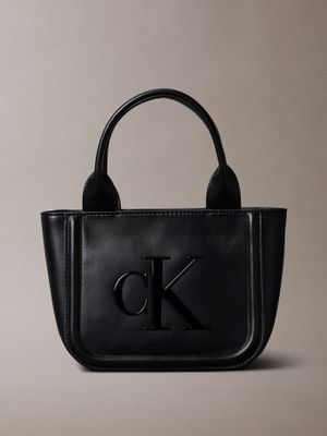 Imagen 1 del producto Cartera Tote Pequeña Con Logo Negro Calvin Klein
