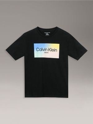 Imagen 1 del producto Polera Niño Gradient Box Para Niño Negro Calvin Klein