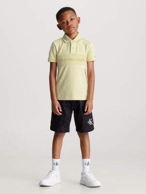 Imagen 2 del producto Polo Niño Layered Mesh Verde Calvin Klein