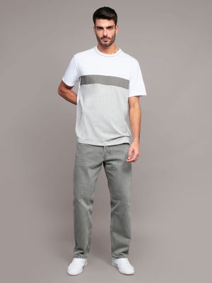 Imagen 2 del producto Polera Mixed Media Gris Calvin Klein