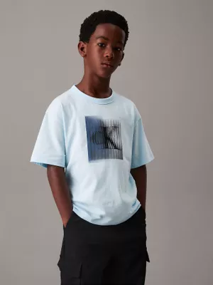 Polera Niño Shifted Ck Celeste Calvin Klein