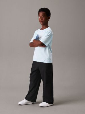 Imagen 2 del producto Polera Niño Shifted Ck Celeste Calvin Klein