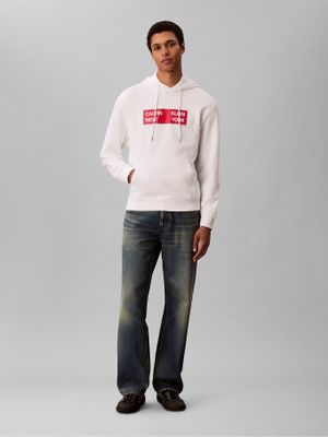 Imagen 2 del producto Polerón Terry Estampado Box Gráfico Blanco Calvin Klein