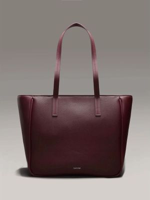 Cartera Shopper CK Refine Burdeo Calvin Klein