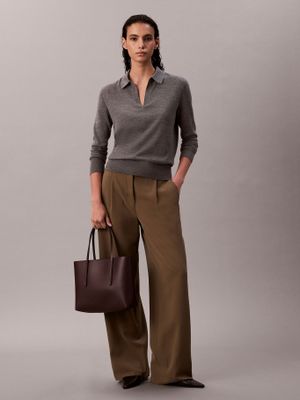 Imagen 2 del producto Cartera Tote Foil Logo Marrón Calvin Klein