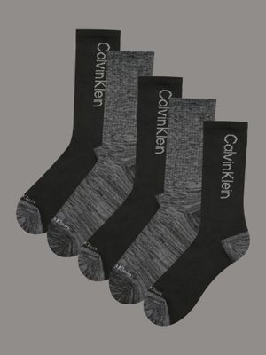 Pack 5 Calcetin Cushion Crew Negro Calvin Klein