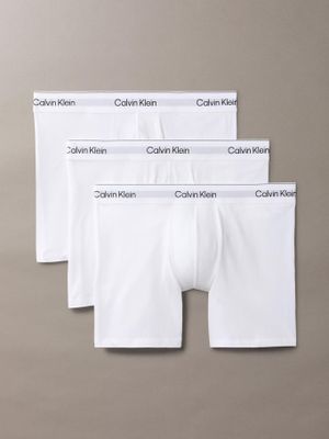 Pack 3 Bóxers AjustadosCott Stretch Blanco Calvin Klein