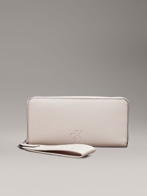 Billetera Over Webbing Beige Calvin Klein