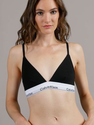 Bralette Triangular Modern Cotton Negro 001 Calvin Klein