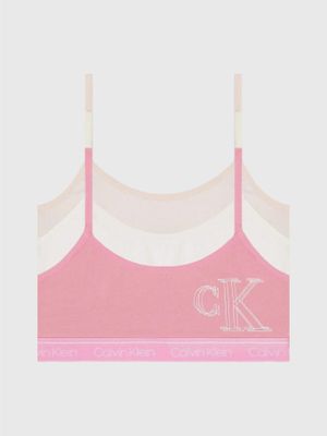 Pack Bralettes Niña Pullover Rosado Calvin Klein