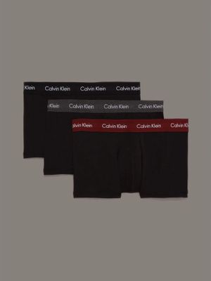 Pack 3 Bóxer L Rise Trunk Stretch Negro Calvin Klein