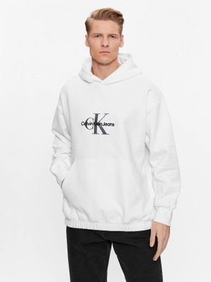 Polerón con Gorro Archival Monologo Blanco Calvin Klein