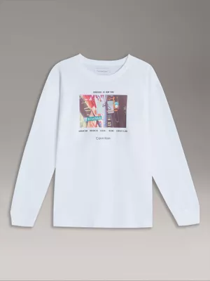 Polera Niño City Photo Graphic Blanco Calvin Klein