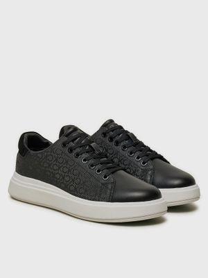 Zapatillas cupsole con monograma Negro Calvin Klein