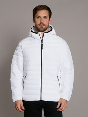 Parka con Gorro Packable Blanco Calvin Klein