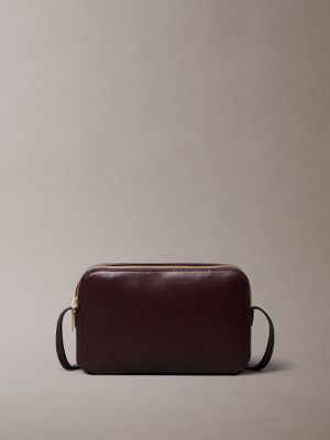 Bandolera Con Estampad Monograma Marrón Calvin Klein