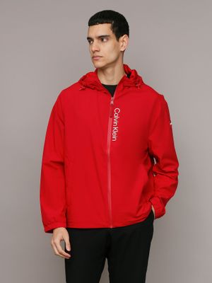 Cortaviento Stretch Rojo Calvin Klein