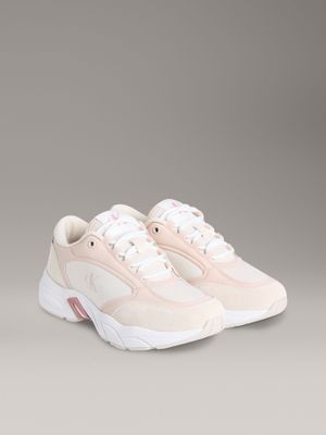 Zapatillas de Cuero Retro Rosado Calvin Klein
