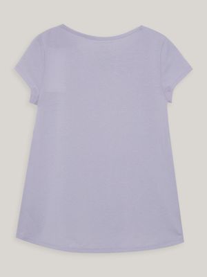 Imagen 2 del producto Polera Niña Monogram Sequin Lila Calvin Klein