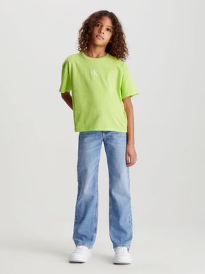 Imagen 2 del producto Polera Niña Ck Logo Boxy Verde Calvin Klein