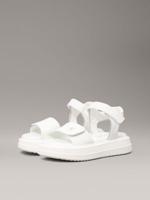 Sandalias Niña con Velcro Blanco Calvin Klein