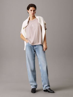 Imagen 2 del producto Polera holgada con monograma Gris Calvin Klein