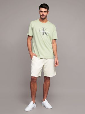 Imagen 2 del producto Polera Monograma Crew Verde Calvin Klein