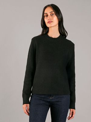 Sweater Boucle Rib Negro Calvin Klein