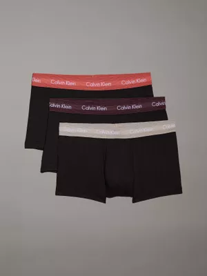 Pack 3 boxer trunk / cotton strech Negro Calvin Klein