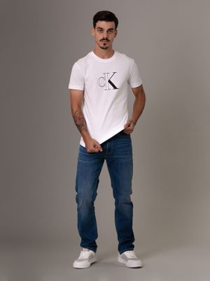 Imagen 2 del producto Polera Outline Monologo Blanco Calvin Klein