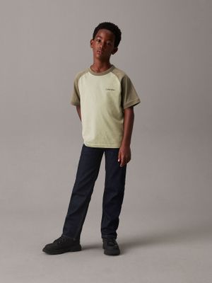 Imagen 2 del producto Polera Niño Color Block Verde Calvin Klein