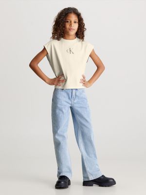 Imagen 2 del producto Polera Niña Iridescent Beige Calvin Klein