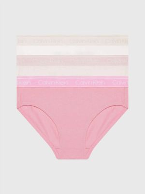 Pack 3 Calzones Niña Bikini Rosado Calvin Klein