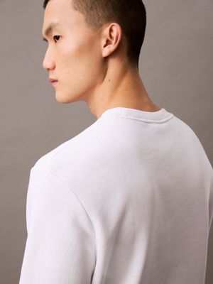 Imagen 2 del producto Polerón Fleece con Monograma Blanco Calvin Klein