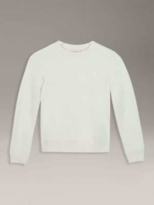 Polerón Unisex Mono Mini Badge Beige Calvin Klein