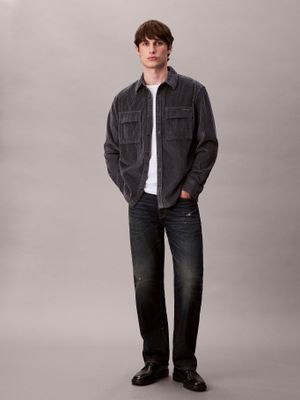 Imagen 2 del producto Camisa en Pana con Bolsillos Gris Calvin Klein