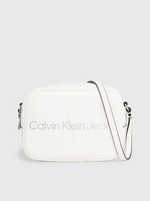 Bandolera Sculpted Mono Blanco Calvin Klein