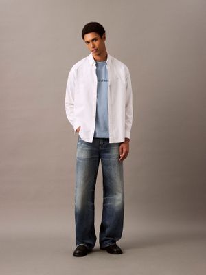 Imagen 2 del producto Polera Relaxed con Logo Celeste Calvin Klein