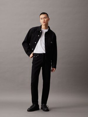 Jeans Regular Taper Negro Calvin Klein