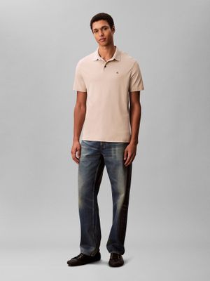 Imagen 2 del producto Polo de Algodón Pima Beige Calvin Klein