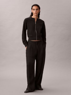 Imagen 2 del producto Blusa De Crepé Elástico C Cremallera Negro Calvin Klein