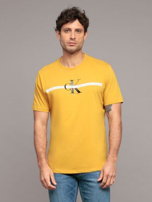 Imagen 1 del producto Polera manga corta repetitiva Amarillo Calvin Klein