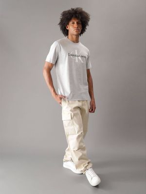 Imagen 2 del producto Polera Monogram Crew Gris Calvin Klein