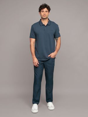 Imagen 2 del producto Polo piqué de algodón Azul Calvin Klein