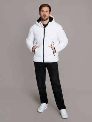 Imagen 2 del producto Parka con Gorro Stretch Blanco Calvin Klein