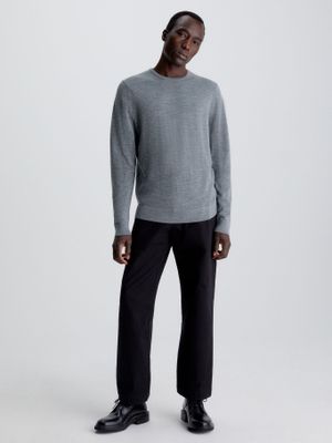 Imagen 2 del producto Sweater Superior Wool Crew Neck Swea Gris Calvin Klein