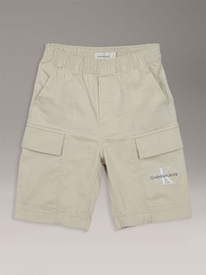 Short Niño Cargo Essential Beige Calvin Klein