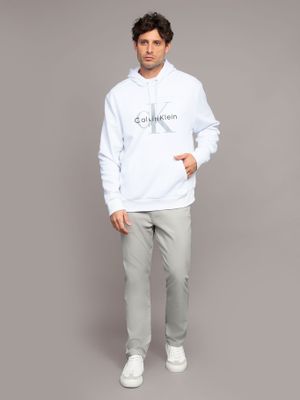 Imagen 2 del producto Polerón con Gorro Monograma Blanco Calvin Klein